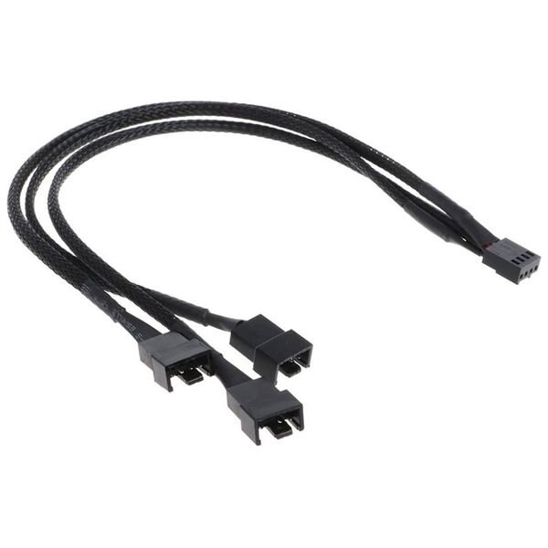 Καλώδιο No brand, Y-Splitter, For fan, 4PIN to 3x4PIN, 0.3m, Μαυρο - 18321 έως 12 άτοκες Δόσεις