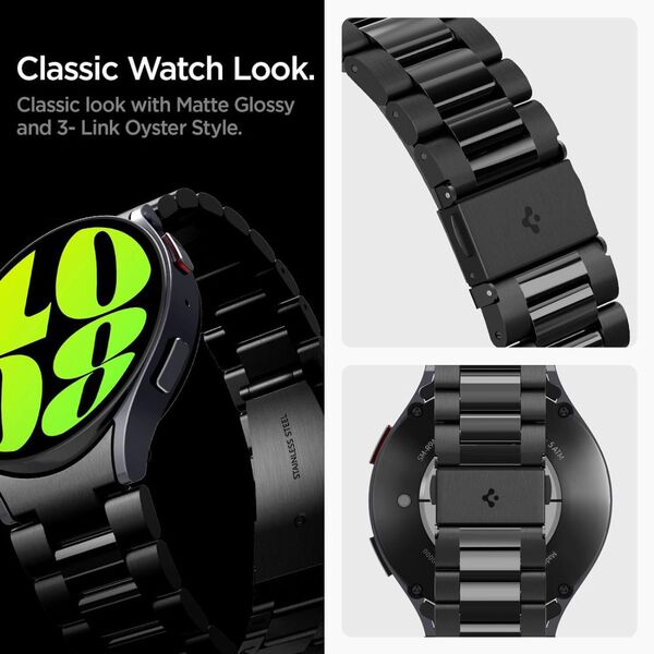 Spigen Curea pentru Samsung Galaxy Watch6 44mm - Spigen Modern Fit - Black 8809896748100 έως 12 άτοκες Δόσεις