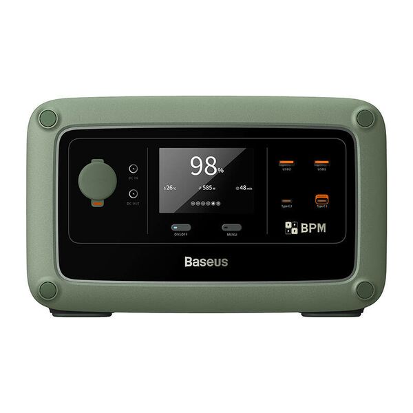 Baseus Portable Power Station Baseus Energy Stack 600W Green 058060 6932172635091 E10023304613-00 έως και 12 άτοκες δόσεις
