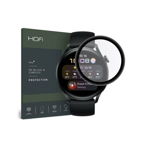 Hybrid Nano Glass Hofi Premium Pro+ Huawei Watch 3 46mm Μαύρο (1 τεμ.) 6216990213397 6216990213397 έως και 12 άτοκες δόσεις