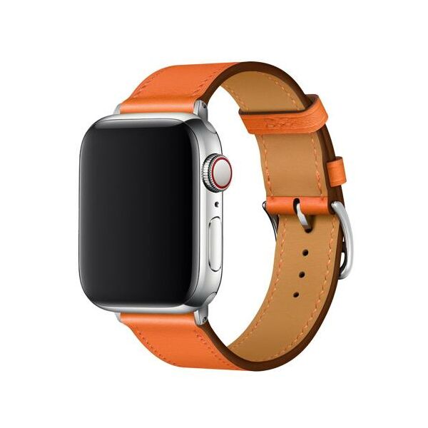 Λουράκι Devia Elegant PU Leather Apple Watch (42/ 44/ 45/ 49mm) Πορτοκαλί 6938595365485 6938595365485 έως και 12 άτοκες δόσεις