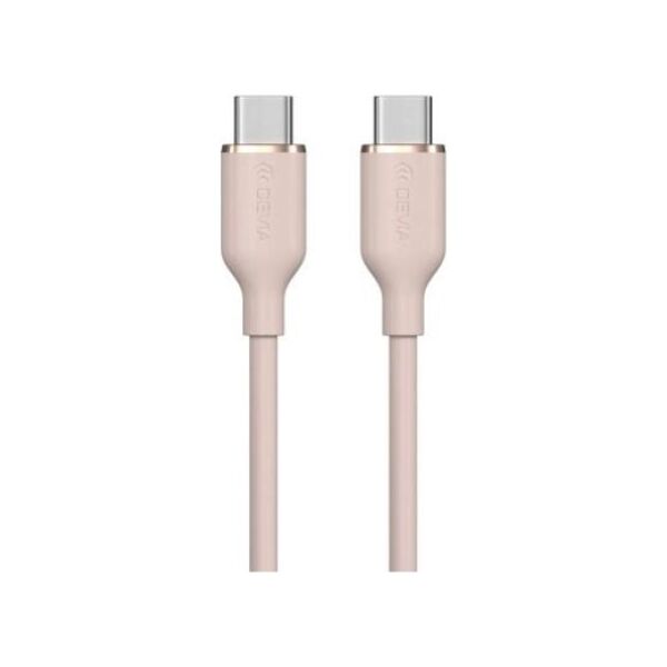Καλώδιο Σύνδεσης USB 2.0 Devia EC632 USB C σε USB C PD 60W 1.2m Jelly Ροζ 6938595386688 6938595386688 έως και 12 άτοκες δόσεις