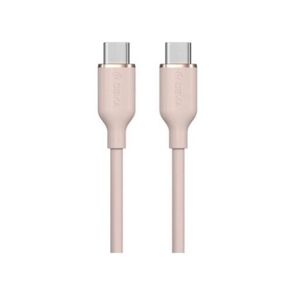 Καλώδιο Σύνδεσης USB 2.0 Devia EC632 USB C σε USB C PD 60W 1.2m Jelly Ροζ 6938595386688 6938595386688 έως και 12 άτοκες δόσεις