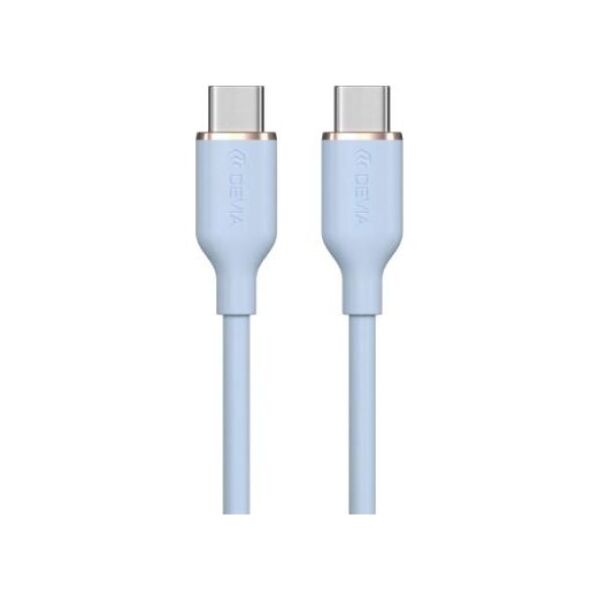 Καλώδιο Σύνδεσης USB 2.0 Devia EC632 USB C σε USB C PD 60W 1.2m Jelly Μπλε 6938595386671 6938595386671 έως και 12 άτοκες δόσεις