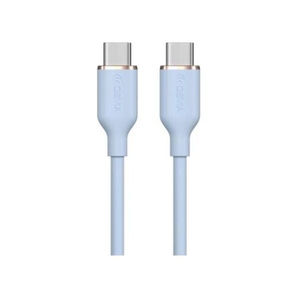 Καλώδιο Σύνδεσης USB 2.0 Devia EC632 USB C σε USB C PD 60W 1.2m Jelly Μπλε 6938595386671 6938595386671 έως και 12 άτοκες δόσεις