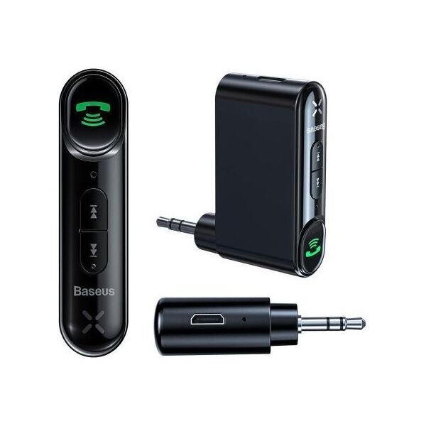 Bluetooth Audio Receiver AUX mini jack Baseus Qiyin WXQY-01 για Αυτοκίνητο & Άλλες Συσκευές Μαύρο 6953156296152 6953156296152 έως και 12 άτοκες δόσεις