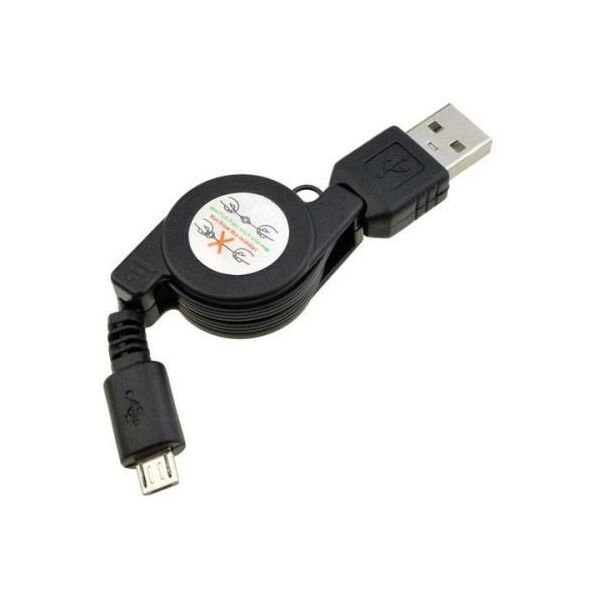 Καλώδιο Σύνδεσης USB 2.0 Retract USB A σε Micro USB Μαύρο (Ασυσκεύαστο) 5205598026622 5205598026622 έως και 12 άτοκες δόσεις