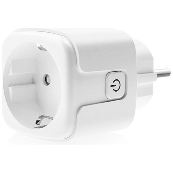 Smart socket No brand PST-ZEU-003, Monitoring, 220V, 16A, Wi-Fi, Tuya Smart, White - 91017 έως 12 άτοκες Δόσεις