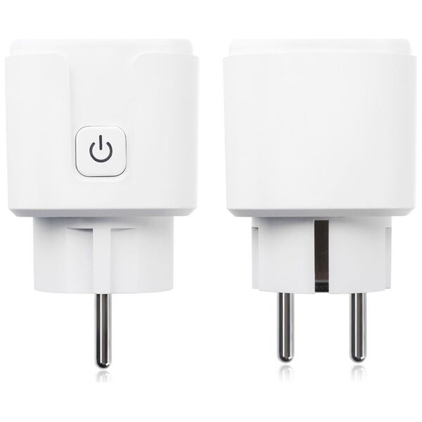 Smart socket No brand PST-ZEU-003, Monitoring, 220V, 16A, Wi-Fi, Tuya Smart, White - 91017 έως 12 άτοκες Δόσεις