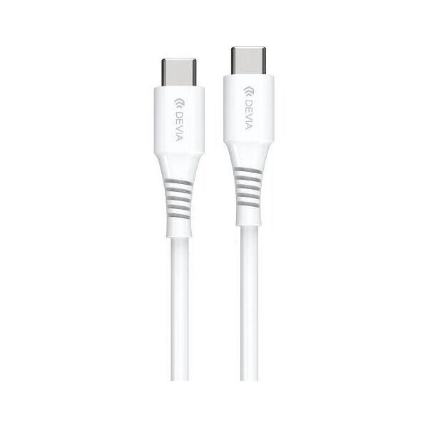 Καλώδιο Σύνδεσης USB 2.0 Devia EC636 USB C σε USB C PD 60W 1m GRS Λευκό 6938595399633 6938595399633 έως και 12 άτοκες δόσεις