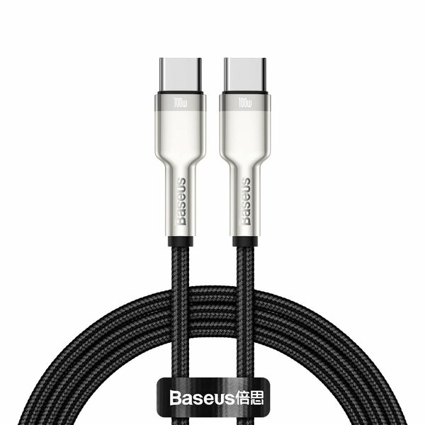 Baseus Cable USB-C to USB-C Baseus Cafule, 100W, 1m (black) 025142  CATJK-C01 έως και 12 άτοκες δόσεις 6953156202320