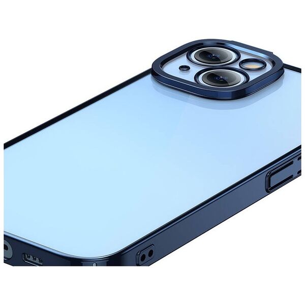 Baseus Baseus Glitter Transparent Case and Tempered Glass set for iPhone 14 (blue) 038945  ARMC021203 έως και 12 άτοκες δόσεις 6932172615482