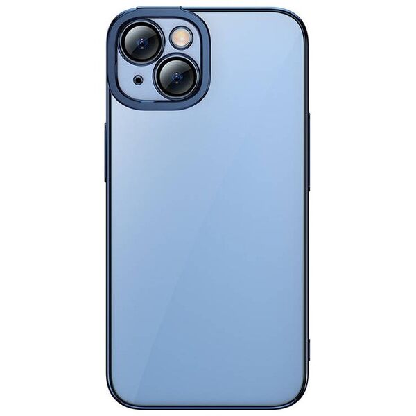 Baseus Baseus Glitter Transparent Case and Tempered Glass set for iPhone 14 (blue) 038945  ARMC021203 έως και 12 άτοκες δόσεις 6932172615482