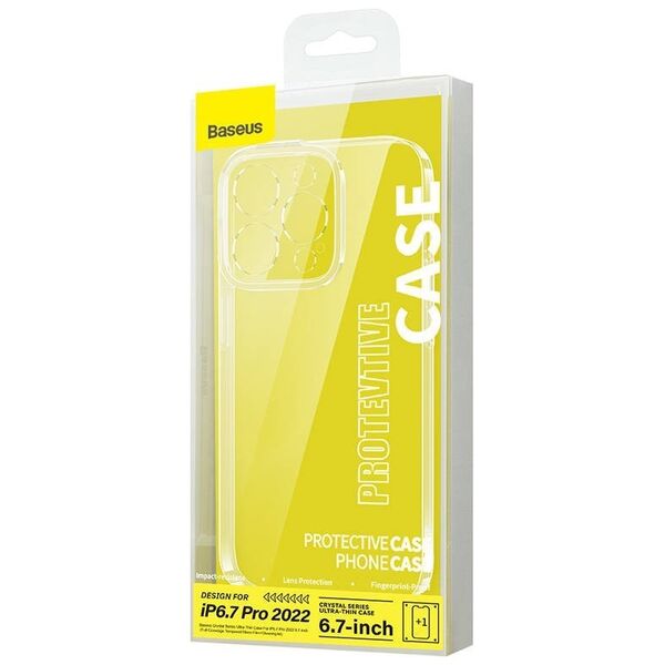 Baseus Baseus Crystal Transparent Case and Tempered Glass set for iPhone 14 Pro Max 038904  ARJB010102 έως και 12 άτοκες δόσεις 6932172616588