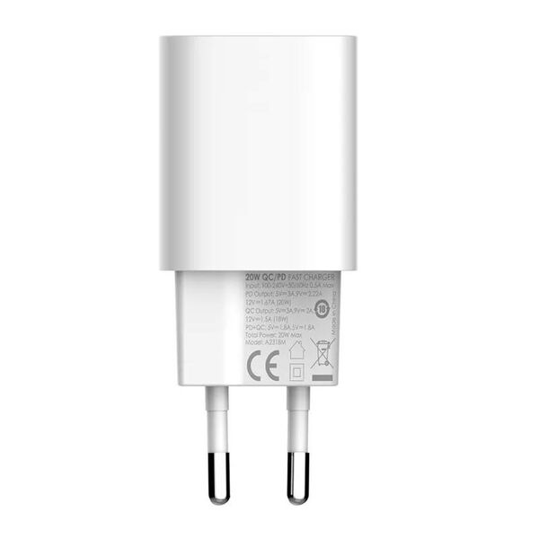 LDNIO MFi wall charger LDNIO A2318M, USB-C+USB, USB-C to Lightning 20W 040087  A2318M EU έως και 12 άτοκες δόσεις 6933138700471