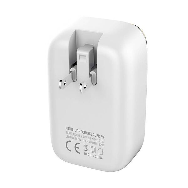 LDNIO Wall charger LDNIO A4405 4USB, LED lamp + USB-C Cable 042458  A4405 Type C έως και 12 άτοκες δόσεις 5905316142398