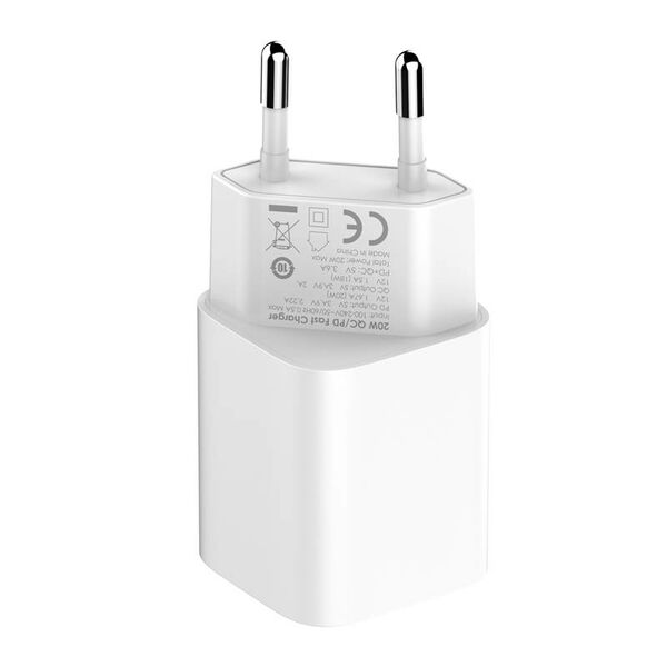 LDNIO Wall charger LDNIO A2318C USB, USB-C 20W + USB-C - Lightning Cable 042455  A2318C Type C to lig έως και 12 άτοκες δόσεις 5905316141902
