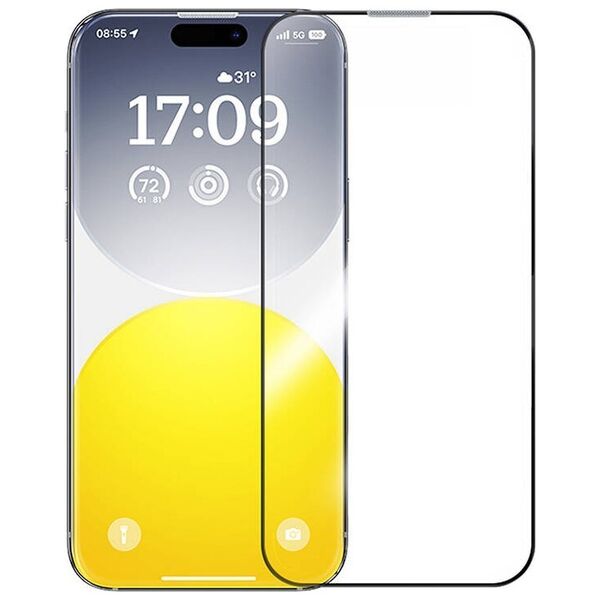 Baseus Tempered Glass with Matte Finish Baseus Glare Repelling  iPhone 15 ProMax 055801  P60011907201-01 έως και 12 άτοκες δόσεις 6932172646417