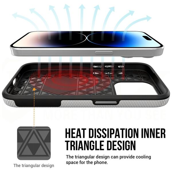 Vmax Triangle Case for Samsung Galaxy A35 5G silver