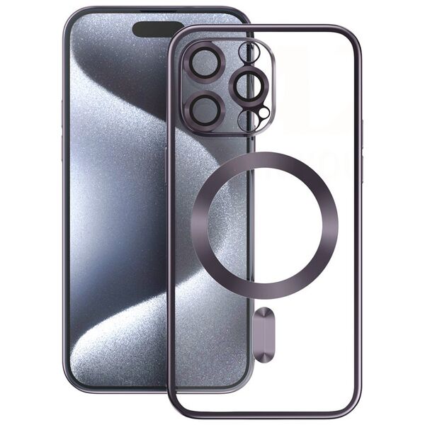 Vmax Electroplating Mag TPU case for iPhone 15 Pro 6,1&quot; purple