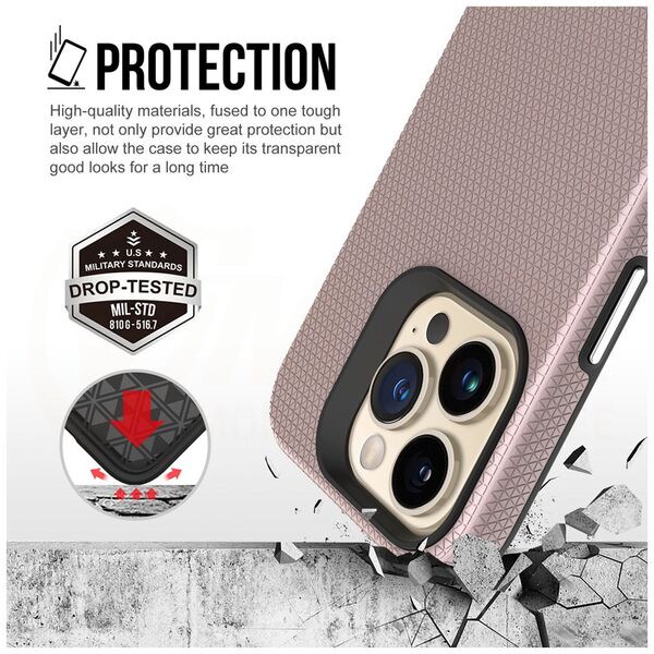 Vmax Triangle Case for Samsung A14 4G / 5G rose gold