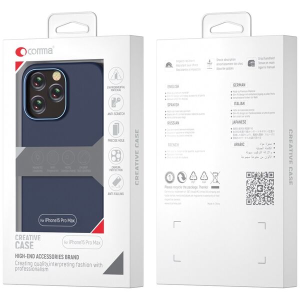 Comma case Nature Mag for iPhone 15 Plus blue