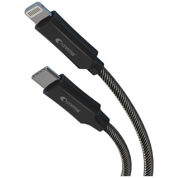 Comma cable Jub MFi USB-C - Lightning 3A 1,5m gray