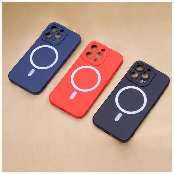 Silicon Mag case for iPhone 15 Plus 6,7&quot; dark blue