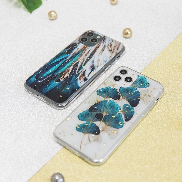 Gold Glam case for Xiaomi Redmi Note 12 5G (Global) / Poco X5 feathers