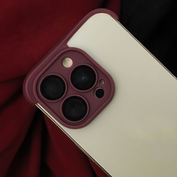 TPU mini bumpers with camera protection for iPhone 12 Pro Max 6,7&quot; cherry