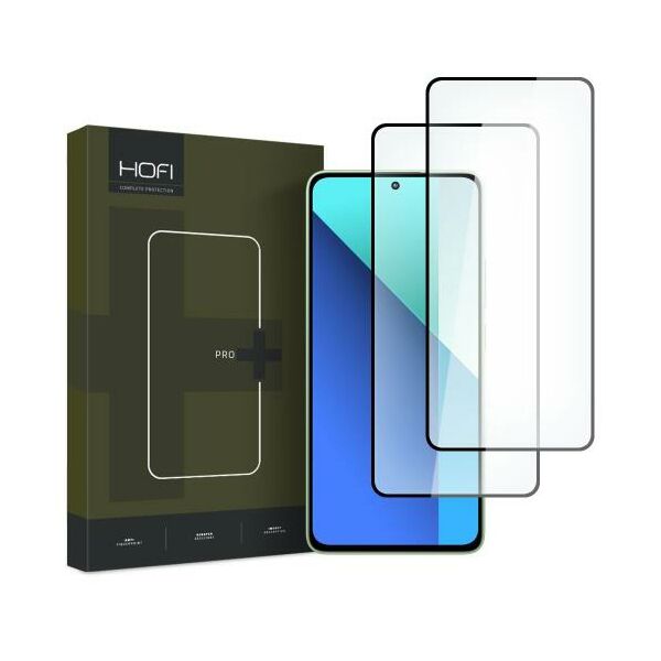 Tempered Glass Full Face Hofi Premium Pro+ Xiaomi Redmi Note 13 4G Μαύρο (2 τεμ.) 5906302300532 5906302300532 έως και 12 άτοκες δόσεις