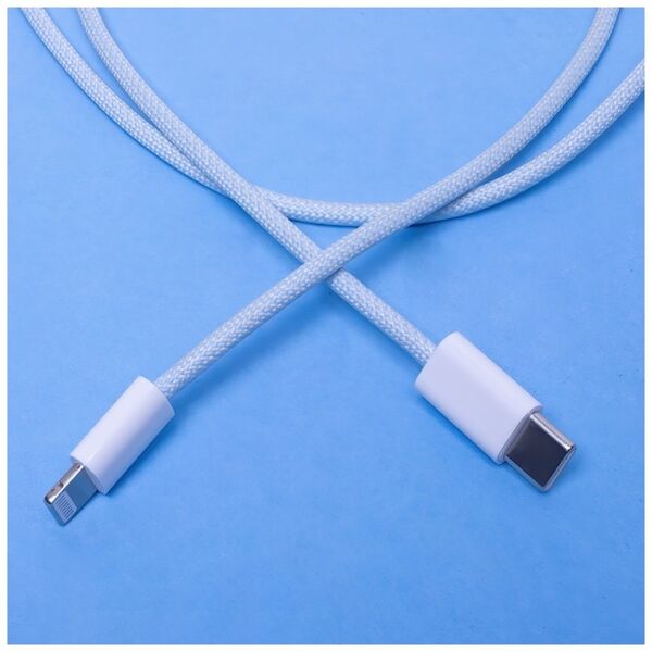 Maxlife MXUC-06 cable USB-C - Lightning 1,0 m 20W blue nylon