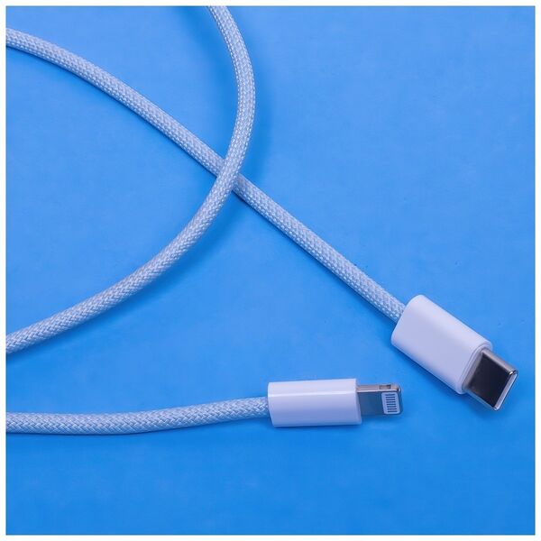 Maxlife MXUC-06 cable USB-C - Lightning 1,0 m 20W blue nylon