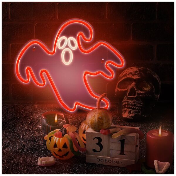 Neon PLEXI LED GHOST red FPNE12 Forever Light