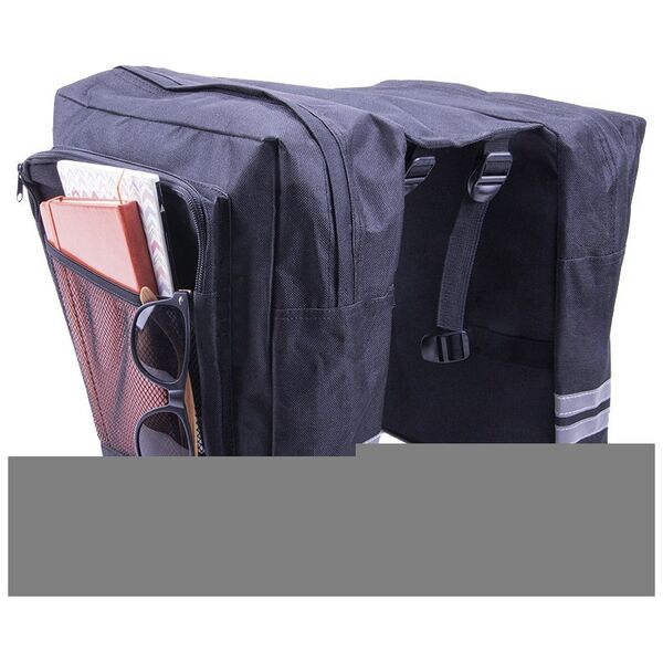 Double bike pannier for the carrier Forever Outdoo black
