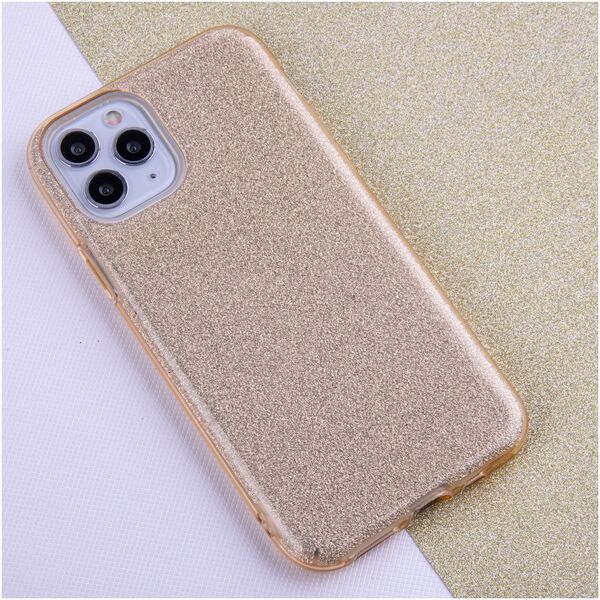 Glitter 3in1 case for Samsung Galaxy S21 FE gold