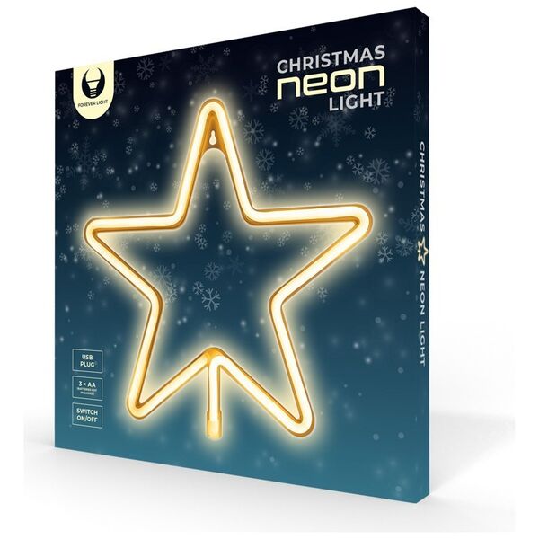 Neon LED CHRISTMAS PENTASTAR warm white FLNE22 Forever Light