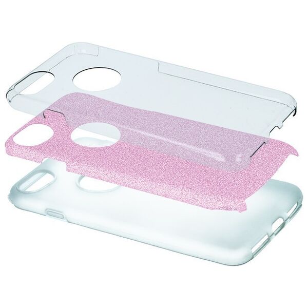 Glitter 3in1 case for iPhone 7 / 8 / SE 2020 / SE 2022 pink