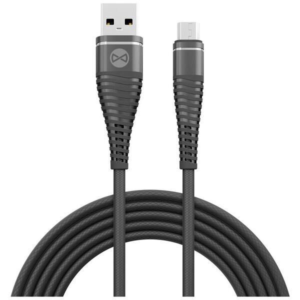 Forever Shark cable USB - microUSB 1,0 m 2A black