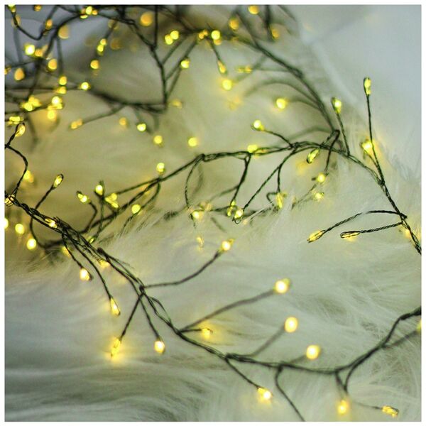 String Light GREEN TWIG CLF-01 600LED yellow 6m + 5m cable Forever Light