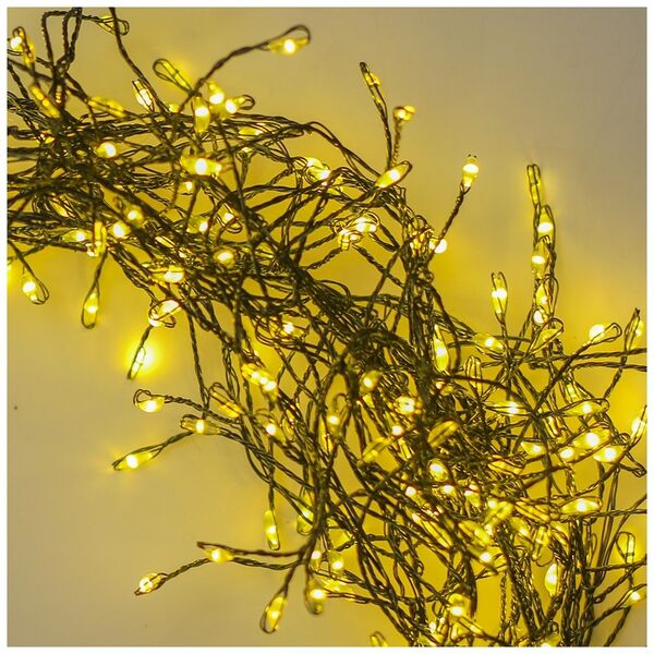 String Light GREEN TWIG CLF-01 600LED yellow 6m + 5m cable Forever Light