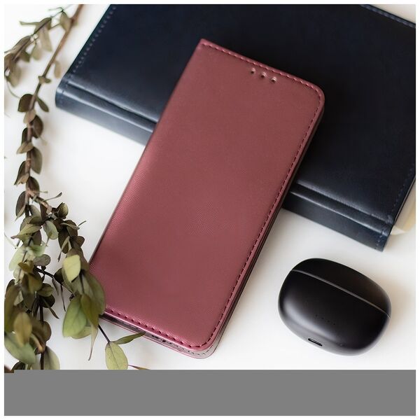 Smart Magnetic case for Samsung Galaxy A05S burgundy