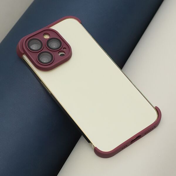 TPU mini bumpers with camera protection for iPhone 13 Pro 6,1&quot; cherry