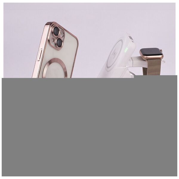 Forever MACS-100 magnetic wireless charging station with power bank white 5in1
