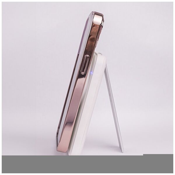 Forever MACS-100 magnetic wireless charging station with power bank white 5in1