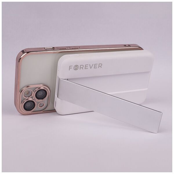 Forever MACS-100 magnetic wireless charging station with power bank white 5in1