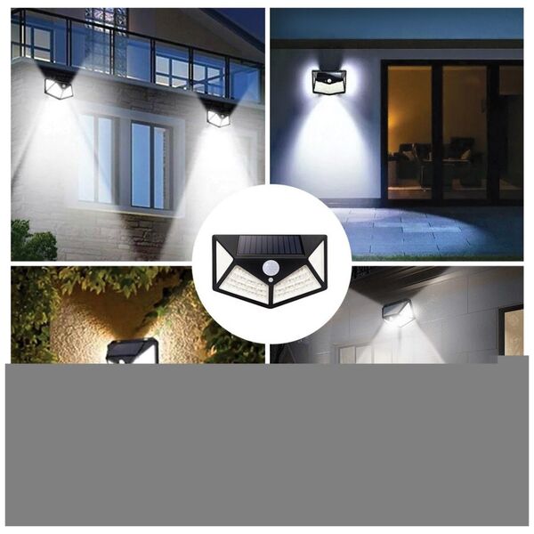 SUNARI Solar Lamp LED FLS-65 100*SMD PIR 6W 480lm 6000K 1200mAh Li-Ion Forever Light