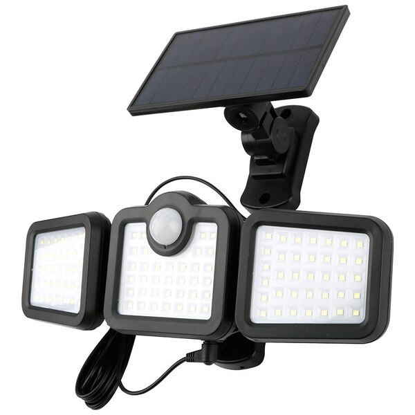 SUNARI Solar Lamp LED FLS-04 108*SMD PIR 10W 800lm 6000K 2400mAh Li-Ion Forever Light