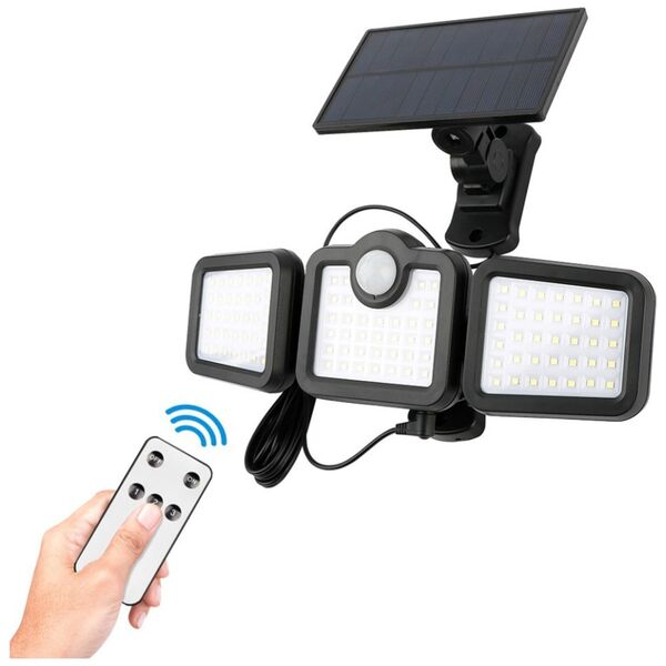 SUNARI Solar Lamp LED FLS-04 108*SMD PIR 10W 800lm 6000K 2400mAh Li-Ion Forever Light