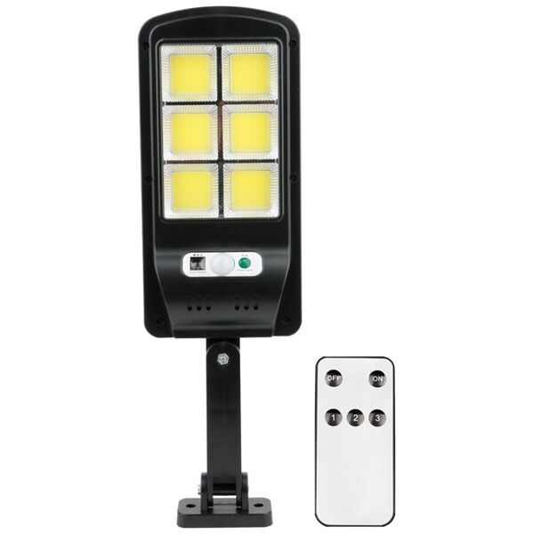 SUNARI Solar Lamp LED FLS-01 6*COB PIR 10W 800lm 6000K 2400mAh Li-Ion + RC Forever Light